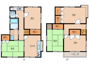 一戸建０８６７２の物件間取画像